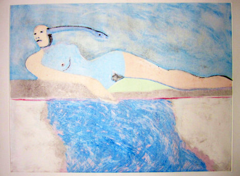 Lilith 2 (From the Lilith Series) Monotype 1992 30x41 Works on Paper (not prints) - Fritz Scholder