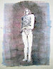 Mystery Woman Series, #2 Unique Monotype 1990 41x30 Works on Paper (not prints) by Fritz Scholder - 0