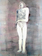 Mystery Woman Series, #2 Monotype 1990 41x30 Works on Paper (not prints) by Fritz Scholder - 1 Mystery Woman Series, #2 Monotype 1990 41x30 Works on Paper (not prints) by Fritz Scholder - 1
