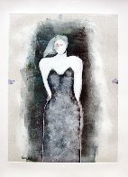 Mystery Woman Series, #4 Monotype 1990 30x22 Works on Paper (not prints) by Fritz Scholder - 1 Mystery Woman Series, #4 Monotype 1990 30x22 Works on Paper (not prints) by Fritz Scholder - 1