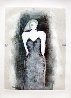 Mystery Woman Series, #4 Unique Monotype 1990 30x22 Works on Paper (not prints) by Fritz Scholder - 1