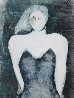 Mystery Woman Series, #4 Unique Monotype 1990 30x22 Works on Paper (not prints) by Fritz Scholder - 0