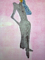 Mystery Woman Series, #5 Monotype 1986 41x31 Works on Paper (not prints) by Fritz Scholder - 1