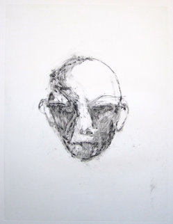 Face #1 (Face Series) Monotype 1985 40x30 Works on Paper (not prints) - Fritz Scholder Face #1 (Face Series) Monotype 1985 40x30 Works on Paper (not prints) - Fritz Scholder