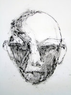 Face #1 (Face Series) Monotype 1985 40x30 Works on Paper (not prints) by Fritz Scholder - 1 Face #1 (Face Series) Monotype 1985 40x30 Works on Paper (not prints) by Fritz Scholder - 1