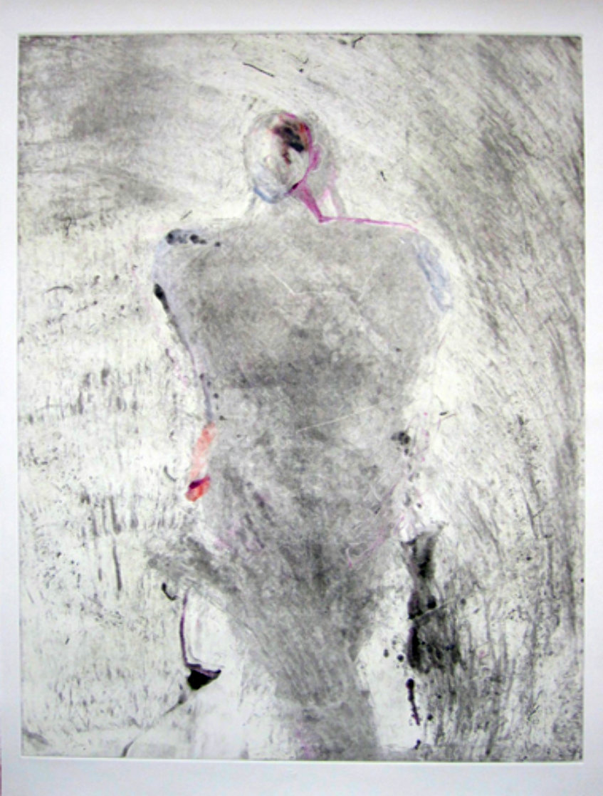 Entity Series #1 Monotype 1986 41x30 Works on Paper (not prints) by Fritz Scholder