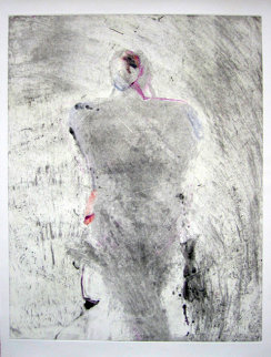 Entity Series #1 Monotype 1986 41x30 Works on Paper (not prints) - Fritz Scholder Entity Series #1 Monotype 1986 41x30 Works on Paper (not prints) - Fritz Scholder