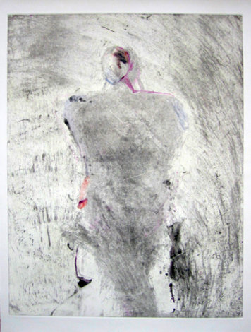 Entity Series #1 Monotype 1986 41x30 Works on Paper (not prints) - Fritz Scholder