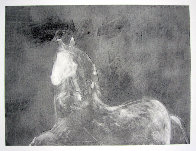Dream Horse Series, Unique #1 Monotype 1986 30x40 Works on Paper (not prints) by Fritz Scholder - 0 Dream Horse Series, Unique #1 Monotype 1986 30x40 Works on Paper (not prints) by Fritz Scholder - 0