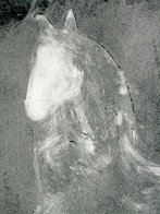 Dream Horse Series, Unique #1 Monotype 1986 30x40 Works on Paper (not prints) by Fritz Scholder - 2