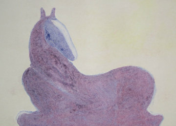 Dream Horse Series, #2 Monotype 1986 30x41 Works on Paper (not prints) - Fritz Scholder Dream Horse Series, #2 Monotype 1986 30x41 Works on Paper (not prints) - Fritz Scholder