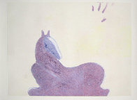 Dream Horse Series, #2 Monotype 1986 30x41 Works on Paper (not prints) by Fritz Scholder - 1 Dream Horse Series, #2 Monotype 1986 30x41 Works on Paper (not prints) by Fritz Scholder - 1