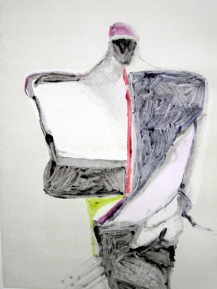 Portrait with Suit Series, #1 Monotype 1983 40x30 Works on Paper (not prints) by Fritz Scholder Portrait with Suit Series, #1 Monotype 1983 40x30 Works on Paper (not prints) by Fritz Scholder