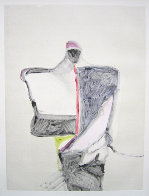 Portrait with Suit Series, #1 Monotype 1983 40x30 Works on Paper (not prints) by Fritz Scholder - 1 Portrait with Suit Series, #1 Monotype 1983 40x30 Works on Paper (not prints) by Fritz Scholder - 1