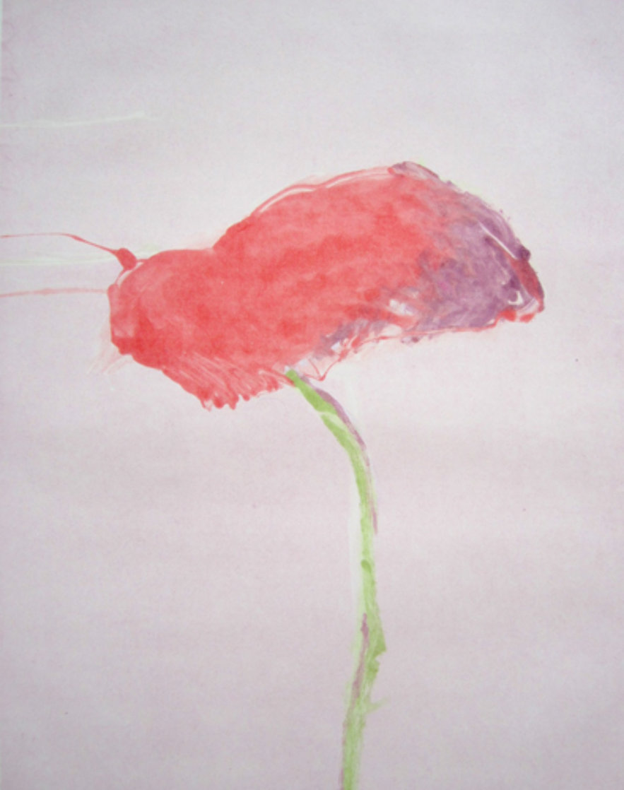 Flower Series, #1 1982 Monotype 40x30 Works on Paper (not prints) by Fritz Scholder Flower Series, #1 1982 Monotype 40x30 Works on Paper (not prints) by Fritz Scholder