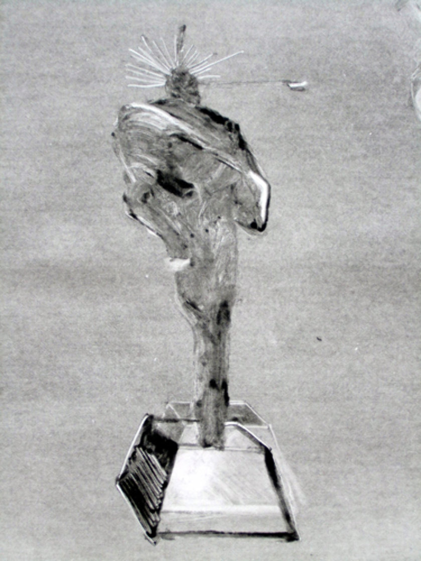 June Carnival, (Carnival Series) Monotype 1988 40x27 Works on Paper (not prints) by Fritz Scholder June Carnival, (Carnival Series) Monotype 1988 40x27 Works on Paper (not prints) by Fritz Scholder