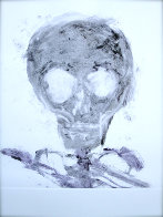 Skull Monotype 1989 30x22 Works on Paper (not prints) by Fritz Scholder - 1 Skull Monotype 1989 30x22 Works on Paper (not prints) by Fritz Scholder - 1