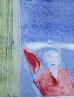 Mystery Woman with Cactus Monotype 1987 30x22 Works on Paper (not prints) by Fritz Scholder - 1 Mystery Woman with Cactus Monotype 1987 30x22 Works on Paper (not prints) by Fritz Scholder - 1