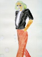 Walking Series Monotype 1990 30x22 Works on Paper (not prints) by Fritz Scholder - 0 Walking Series Monotype 1990 30x22 Works on Paper (not prints) by Fritz Scholder - 0