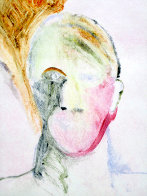 Portrait Head 1990 Monotype 30x22 Works on Paper (not prints) by Fritz Scholder - 0 Portrait Head 1990 Monotype 30x22 Works on Paper (not prints) by Fritz Scholder - 0