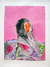 Entity Series #2 Monotype 1986 30x22 Works on Paper (not prints) by Fritz Scholder - 2