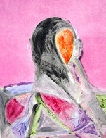 Entity Series #2 Monotype 1986 30x22 Works on Paper (not prints) by Fritz Scholder - 1 Entity Series #2 Monotype 1986 30x22 Works on Paper (not prints) by Fritz Scholder - 1