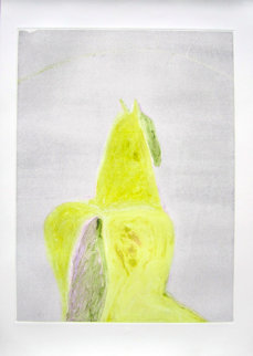 Dream Horse Series, #5 Monotype 1986 29x20 Works on Paper (not prints) - Fritz Scholder Dream Horse Series, #5 Monotype 1986 29x20 Works on Paper (not prints) - Fritz Scholder