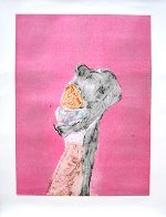 Monster Love Series, #1 Monotype 1986 30x22 Works on Paper (not prints) by Fritz Scholder - 2 Monster Love Series, #1 Monotype 1986 30x22 Works on Paper (not prints) by Fritz Scholder - 2