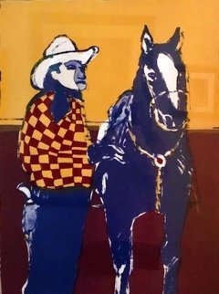 Another Matinee Cowboy 1984 Limited Edition Print - Fritz Scholder Another Matinee Cowboy 1984 Limited Edition Print - Fritz Scholder