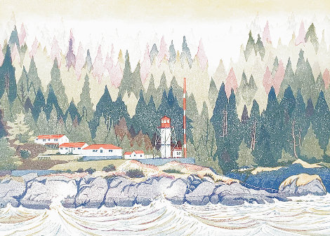 Pine Island Lighthouse AP 1998 - Canada Limited Edition Print - Graham Scholes