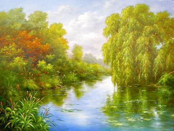 Auslandschaft 2020 30x39 Original Painting - Heinz Scholnhammer Auslandschaft 2020 30x39 Original Painting - Heinz Scholnhammer