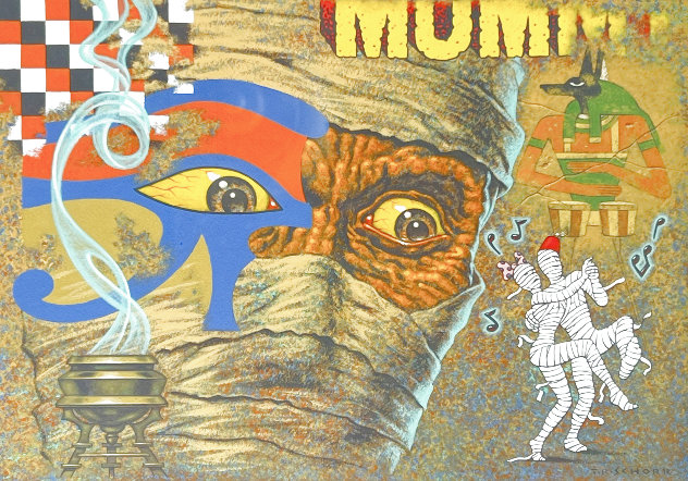 Make Mine Mummy 1998 20x16 Original Painting by Todd Schorr