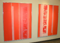 Untitled (Suite of 2 paintings) 67x104 Super Huge Mural Original Painting by Toti Scialoja - 2 Untitled (Suite of 2 paintings) 67x104 Super Huge Mural Original Painting by Toti Scialoja - 2