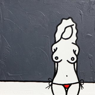 Grey Mandy 2011 39x39 Original Painting - Richard Scott Grey Mandy 2011 39x39 Original Painting - Richard Scott