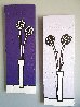 Untitled (Floral Paintings), Set of 2 2002 35x11 Original Painting by Richard Scott - 2