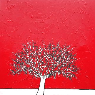 Red Sky 79x79 - Huge Mural Sized Original Painting - Richard Scott Red Sky 79x79 - Huge Mural Sized Original Painting - Richard Scott