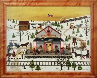 Pine Grove Station 1975 25x31 Original Painting by Jane Wooster Scott - 1
