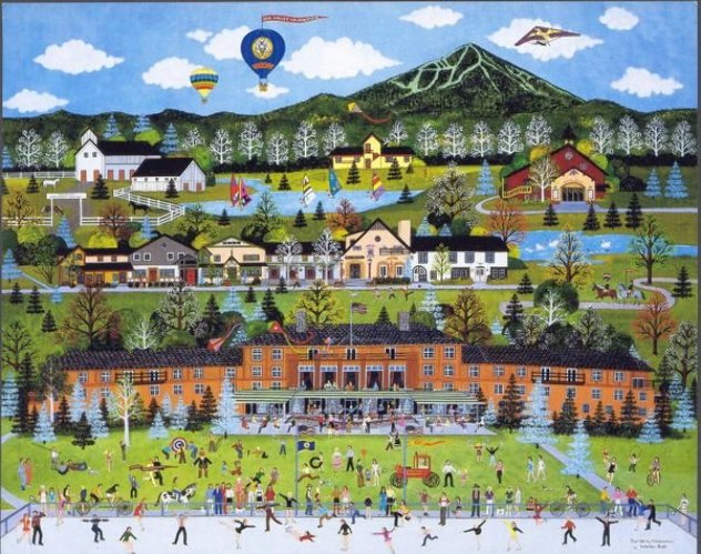 Sun Valley Celebration - Paul Allen Conference  1986 Limited Edition Print by Jane Wooster Scott