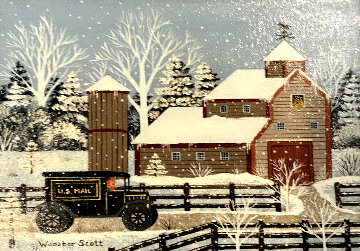 Untitled Painting 1983 15x17 Original Painting - Jane Wooster Scott Untitled Painting 1983 15x17 Original Painting - Jane Wooster Scott
