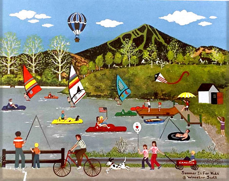 Summer is For Kids - Sun Valley,  Idaho Limited Edition Print - Jane Wooster Scott