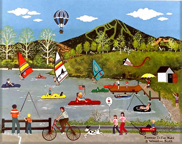 Summer is For Kids - Sun Valley,  Idaho Limited Edition Print by Jane Wooster Scott