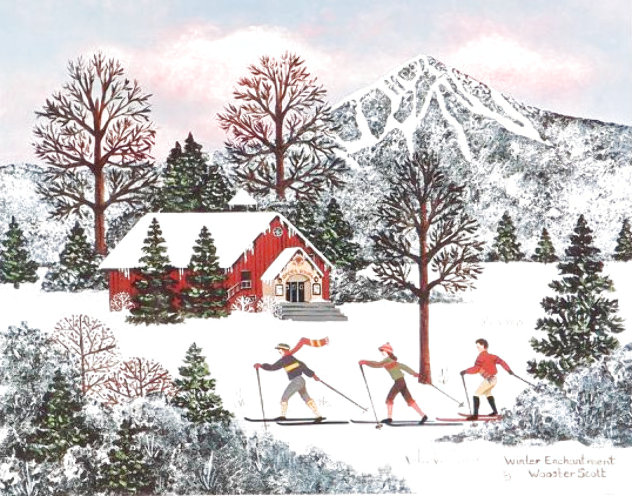 Winter Enchantment - Sun Valley Idaho Limited Edition Print by Jane Wooster Scott