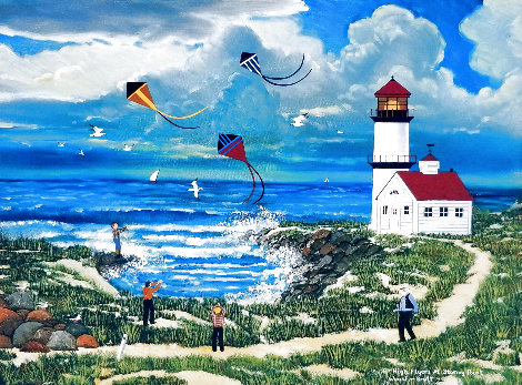 High Flyers at Stormy Point - Cape Cod, Massachusetts Limited Edition Print - Jane Wooster Scott