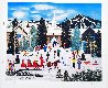 Embracing Winters Joys 1996 - Mt Baldy, Sun Valley, Idaho Limited Edition Print by Jane Wooster Scott - 1