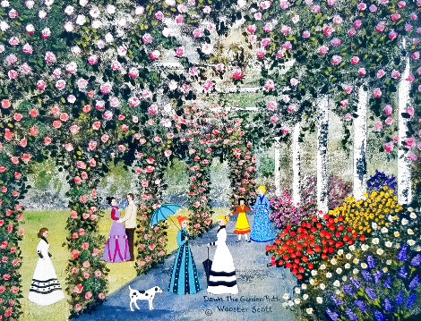 Down the Garden Path 1999 Limited Edition Print - Jane Wooster Scott
