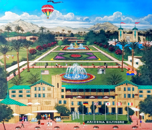 Arizona Biltmore Hotel Limited Edition Lithograph by Jane Wooster