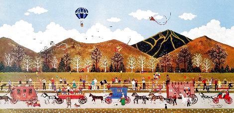 Wagon Days Parade - Sun Valley Idaho Limited Edition Print - Jane Wooster Scott