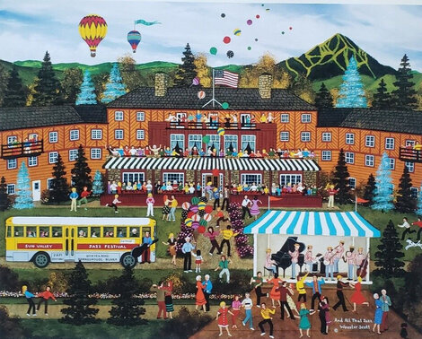 And All That Jazz 1996 - Sun Valley, Idaho Limited Edition Print - Jane Wooster Scott