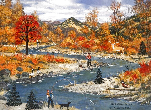 Trail Creek,  Autumn 2006 - Sun Valley, Idaho by Jane Wooster Scott