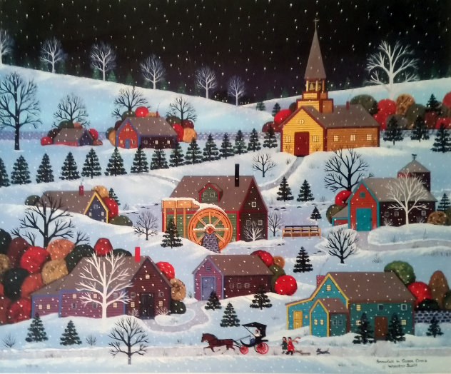Snowfall in Goose Creek, Idaho Limited Edition Print by Jane Wooster Scott